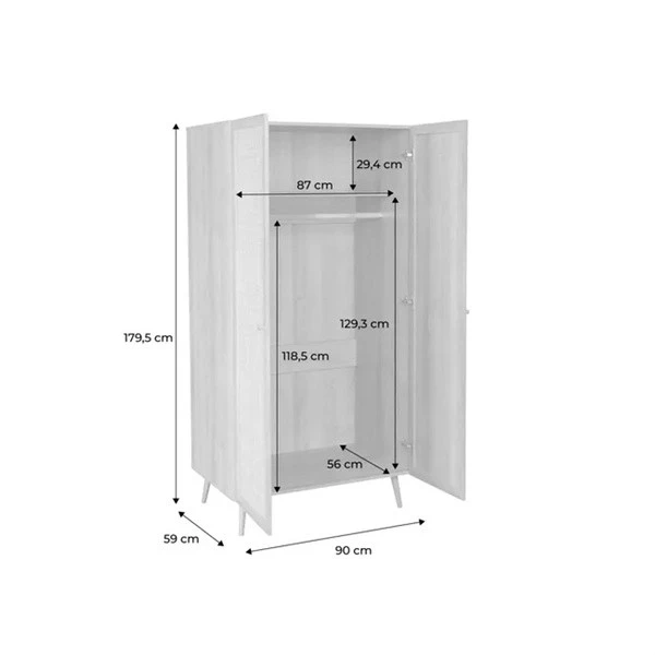 Rattan Door Wardrobe best